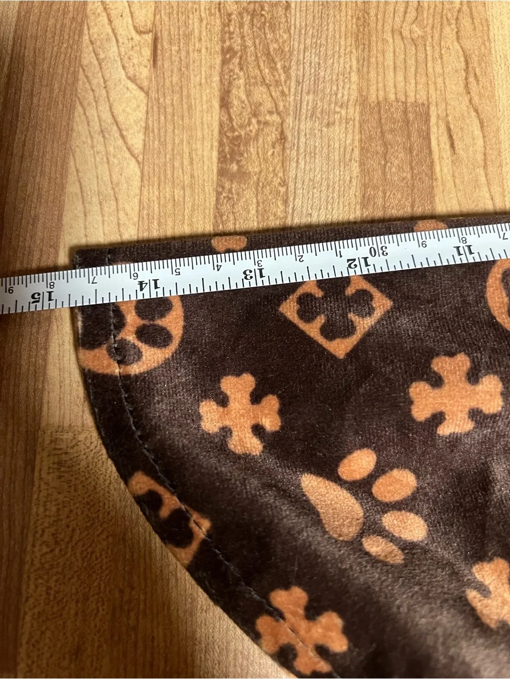 Brown Paw-Print Hooded Dog Coat for Small Dogs